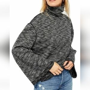 We The Free by Free People Womens OB1068106 Sunny Days Top Grey/Black XS